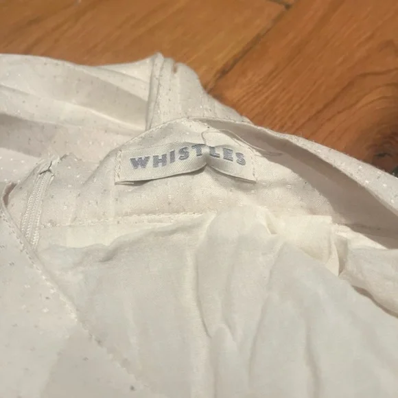 Whistles 'Lina' Dobby Pleated Skirt in Ivory-ASO Kate Middleton-UK12/US8 - Picture 5 of 10